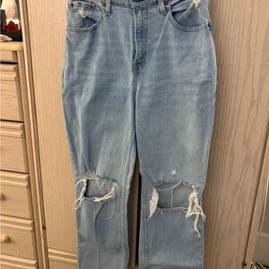Abercrombie & Fitch Light Blue High Rise Jeans